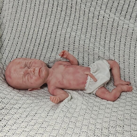 40cm Sleeping Preemie 3.63lbs Newborn Boy Platinum Silicone Reborn Baby Dolls US - Picture 10 of 12